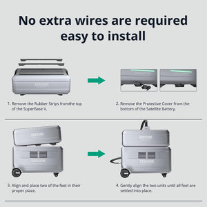 Zendure Satellite Battery 4608Wh | LiFePO4 | 120V/240V, 3800W ☀️♻️ | (Batería para ampliar el modelo SBV4600 Zendure hasta 46KWh).