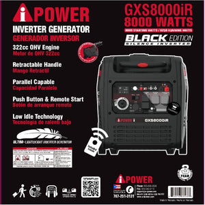 A-IPOWER BLACK EDITION GXS8000iR | INVERTER | 8000 WATTS |