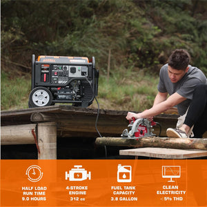 Generador Inverter GENMAX 6000W Dual Fuel