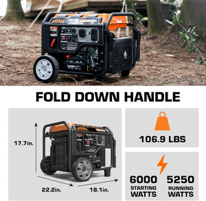 Generador Inverter GENMAX 6000W Dual Fuel