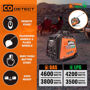 GENMAX GM4600IAEDC DUAL | 4,600 Watts/3,800 Watts de potencia