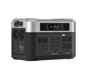 OUKITEL COMBO BP2000 + B2000 | 2048Wh / 2200W + Expansión B2000 de 2,048Wh + Placa solar de 200w.