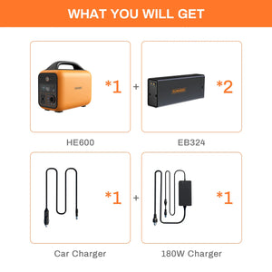 Runhood Rallye 600W | Sistema Portátil + 2 Baterías
