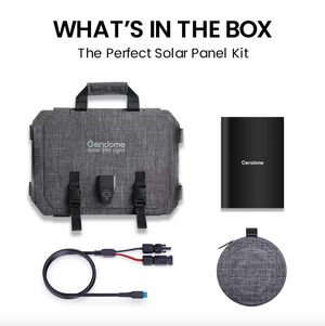 COMBO Gendome Home 3000 | 3,072 Wh / 3,000 W + Placa portátil de 200 Watts + Transfer Manual (Sub Panel) + Instalación*)