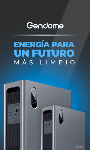 COMBO Gendome Home 3000 | 3,072 Wh / 3,000 W + Placa portátil de 200 Watts + Transfer Manual (Sub Panel) + Instalación*)
