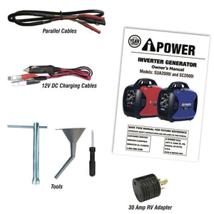 A-iPower SC2000i Generador 𝐈𝐧𝐯𝐞𝐫𝐭𝐞𝐫 con motor 𝐘𝐀𝐌𝐀𝐇𝐀 | SUPER SILENCIOSA (BLACK FRIDAY)