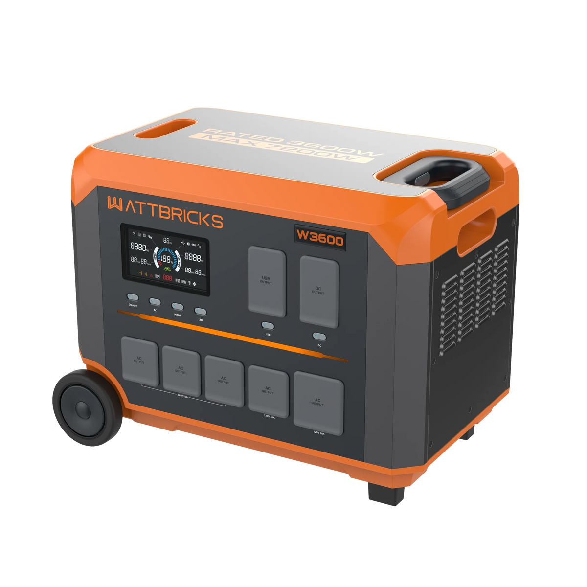 WATTBRICKS  WF3600 | 3072Wh + Placa solar de 400 Watts.