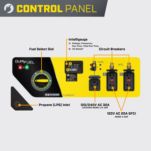 6250W Dual Fuel Generator with CO Shield