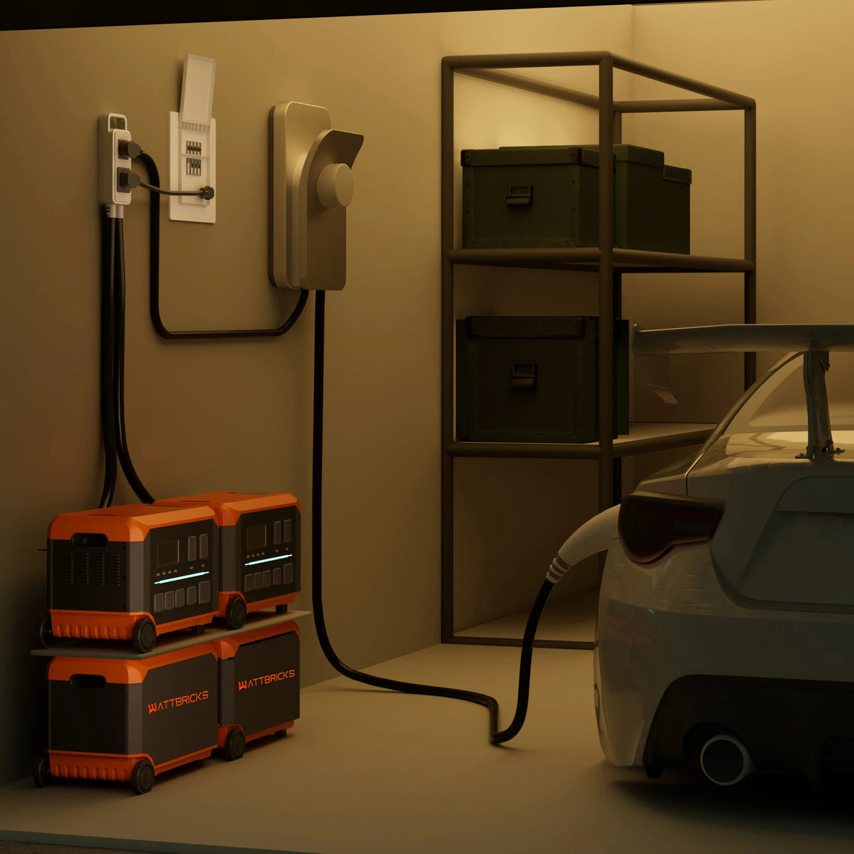 WATTBRICKS  WF3600 | 3072Wh + Placa solar de 400 Watts.