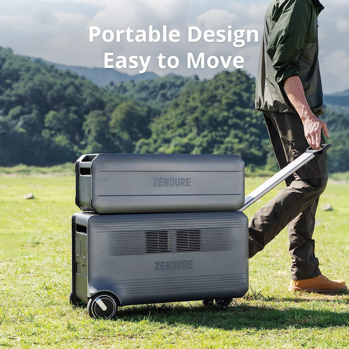 Batería Zendure  SuperBase V 4.6kw | 4608 Watts horas | 120V/240V, 3800W☀️♻️ | (Perfecto para apagones en apartamentos, casa, condominios, camping).