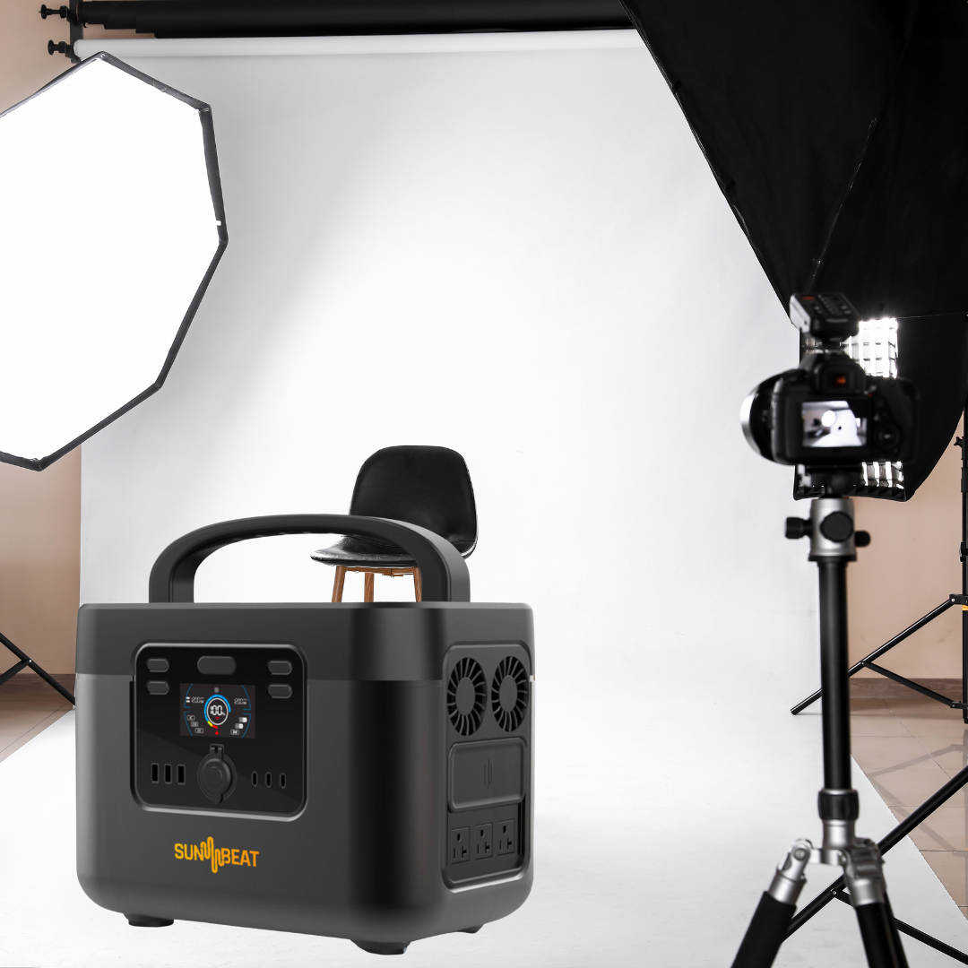 SunBeat GO UPS 1200W 1050Wh(Enow) + Placa de 100w (Perfecto para apartamentos o condominios)