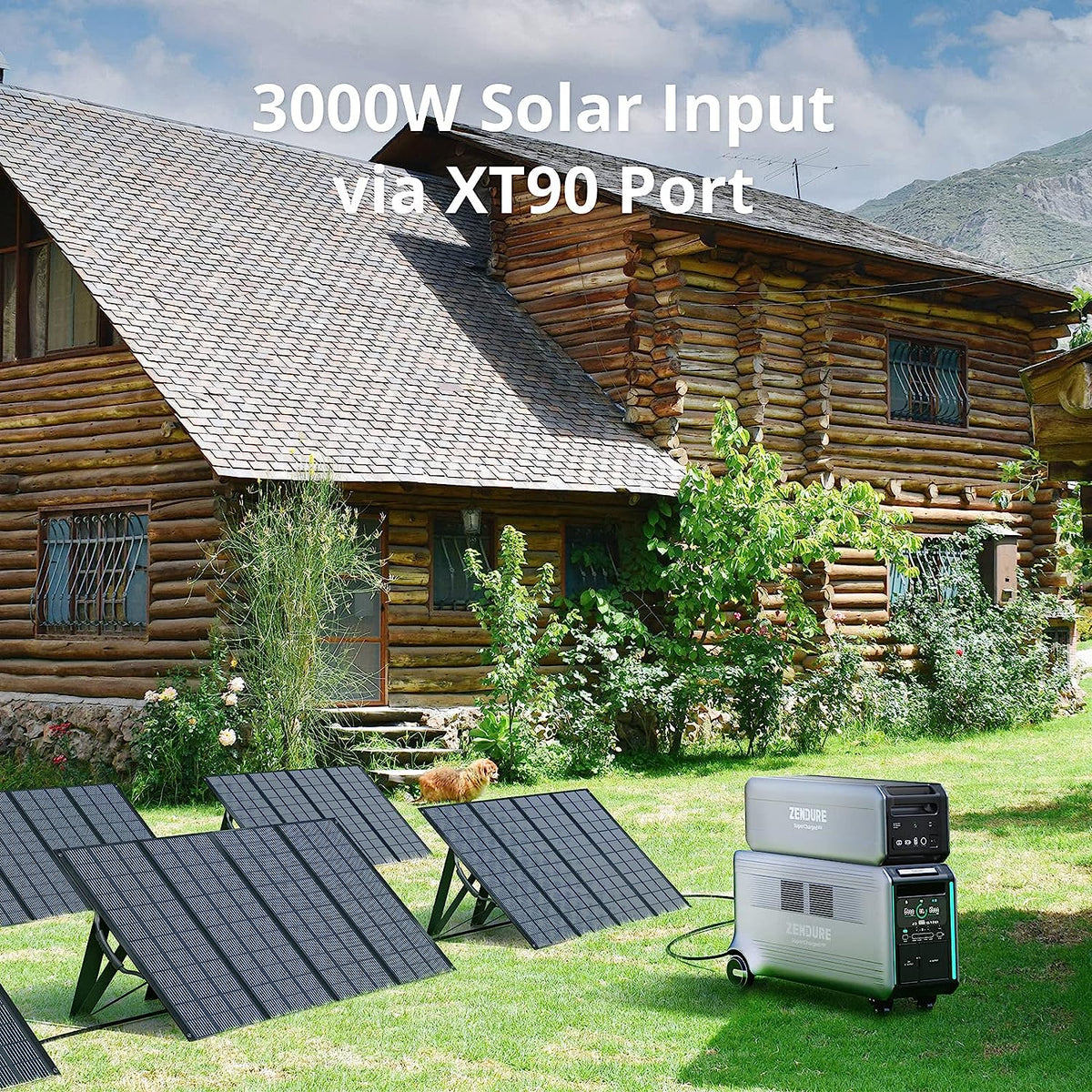 Batería Zendure SuperBase V 6.4KWh | 6438Wh + Placa Solar 400W.