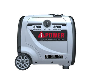 A-iPower 3700 Watts "Inverter" | Encendido por YOYO | 3,700 Watts de arranque y 3,200 watts de funcionamiento para electrónicos sensibles | Certificado con 3 años de garantía.