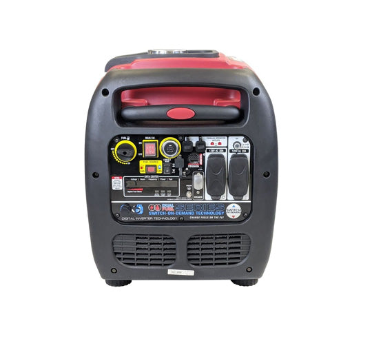 🔺"Pre-Owned" Certificado 🔺 | PRENDE POR BOTÓN o "Beeper" / 𝐀-𝐢𝐏𝐨𝐰𝐞𝐫 3800i-Watt / Super Silenciosa / "Dual Fuel" Gasolina o Gas Propano / (Pre-Owned Certificado con 1 años de garantía)