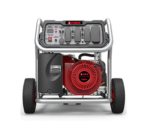 A-iPower SUA12000E Watts | 120v 240v | 50amp | Generador portátil de 12000 vatios de servicio pesado alimentado por gas con arranque eléctrico para emergencias de respaldo en el lugar de trabajo, vehículos recreativos y toda la casa