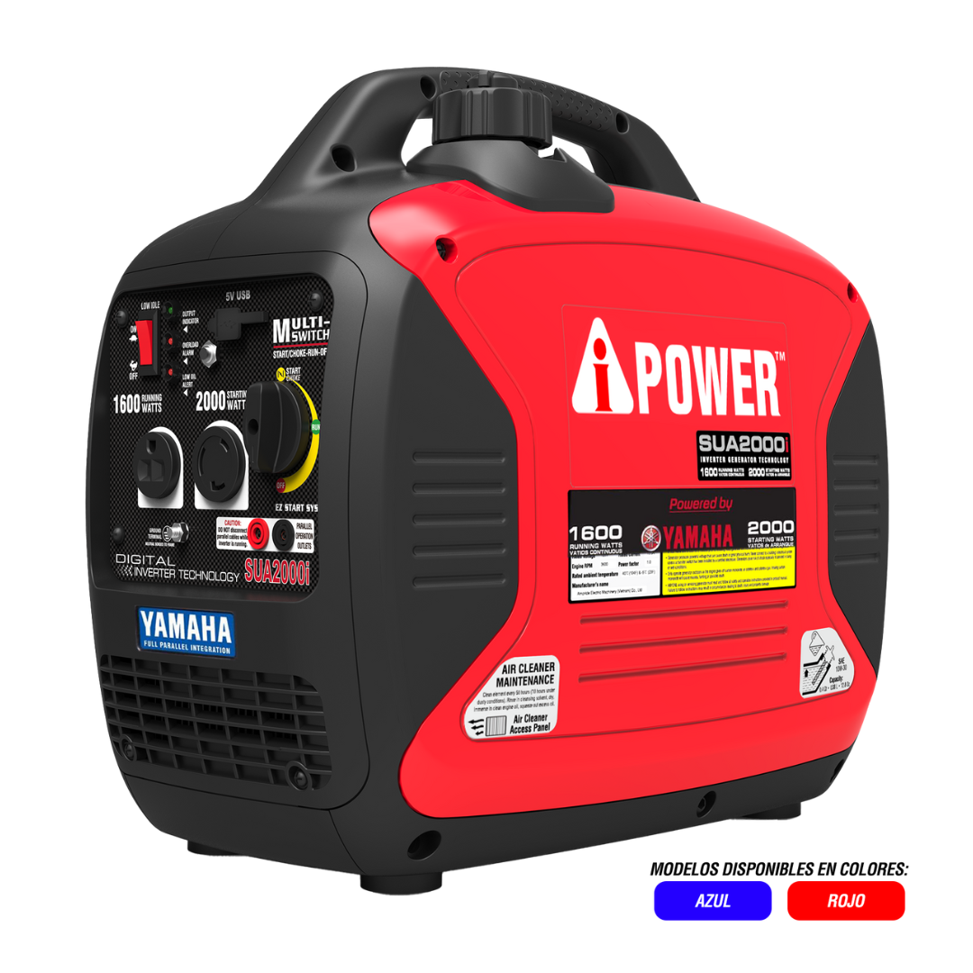 A-iPower SC2000i Generador 𝐈𝐧𝐯𝐞𝐫𝐭𝐞𝐫 con motor 𝐘𝐀𝐌𝐀𝐇𝐀 | SUPER SILENCIOSA