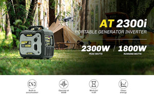 Atlantec AT2300i | Generador Inverter de 2300 Watts de pico / 1,800W funcionamiento