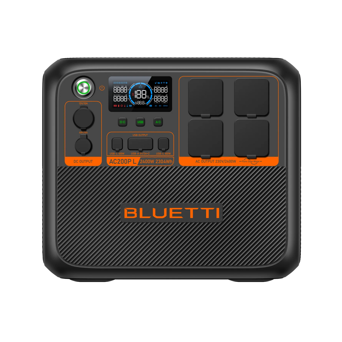 BLUETTI AC200PL | 2304Wh / 2400W + Placa Solar de 200 Watts | Expandable Power Station