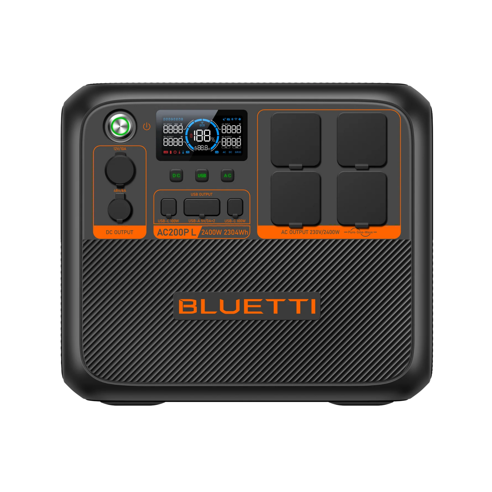 BLUETTI AC200PL | 2304Wh / 2400W + Placa Solar de 200 Watts | Expandable Power Station