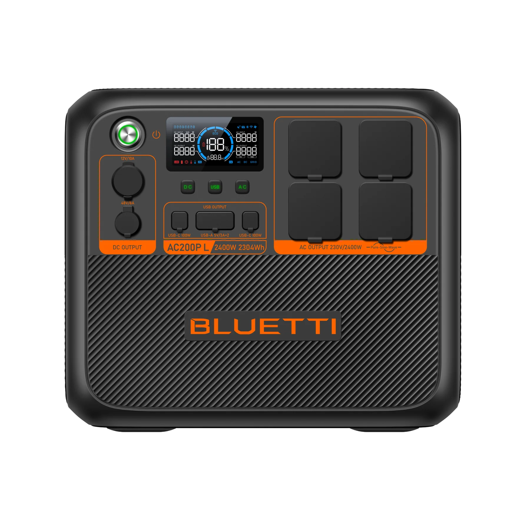 BLUETTI AC200PL | 2304Wh / 2400W + Placa Solar de 200 Watts | Expandable Power Station