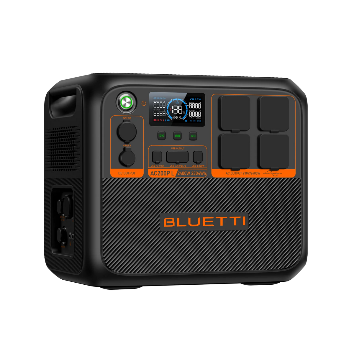 The AC200PL delivers 2.400W rated power, covering most loads in your RV or at home. Activate the Power Lifting Mode via the BLUETTI App, and you can kick it up a notch and run power-hungry heating devices up to 3.600W.