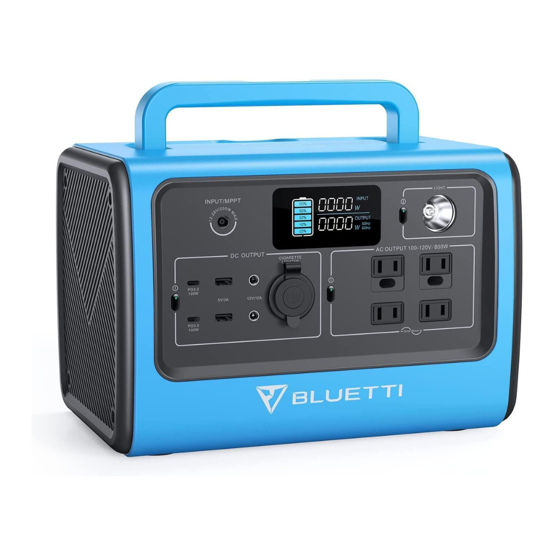BLUETTI Estación de energía portátil EB70S 800W generador solar 716Wh 