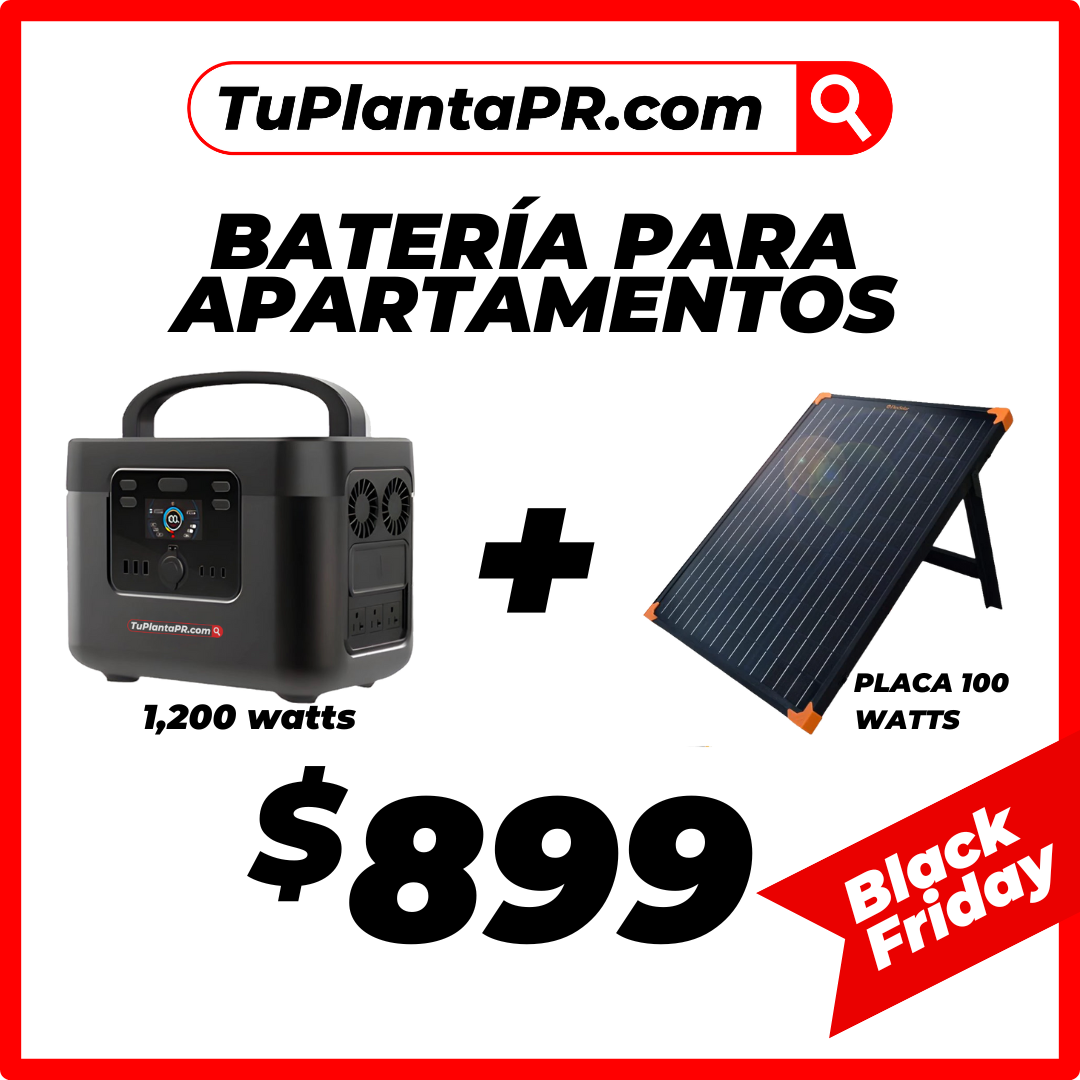 BLACK FRIDAY🔴 |Sun Beat GO UPS 1200W 1050Wh(Enow) + Placa de 100w (Perfecto para apartamentos o condominios)