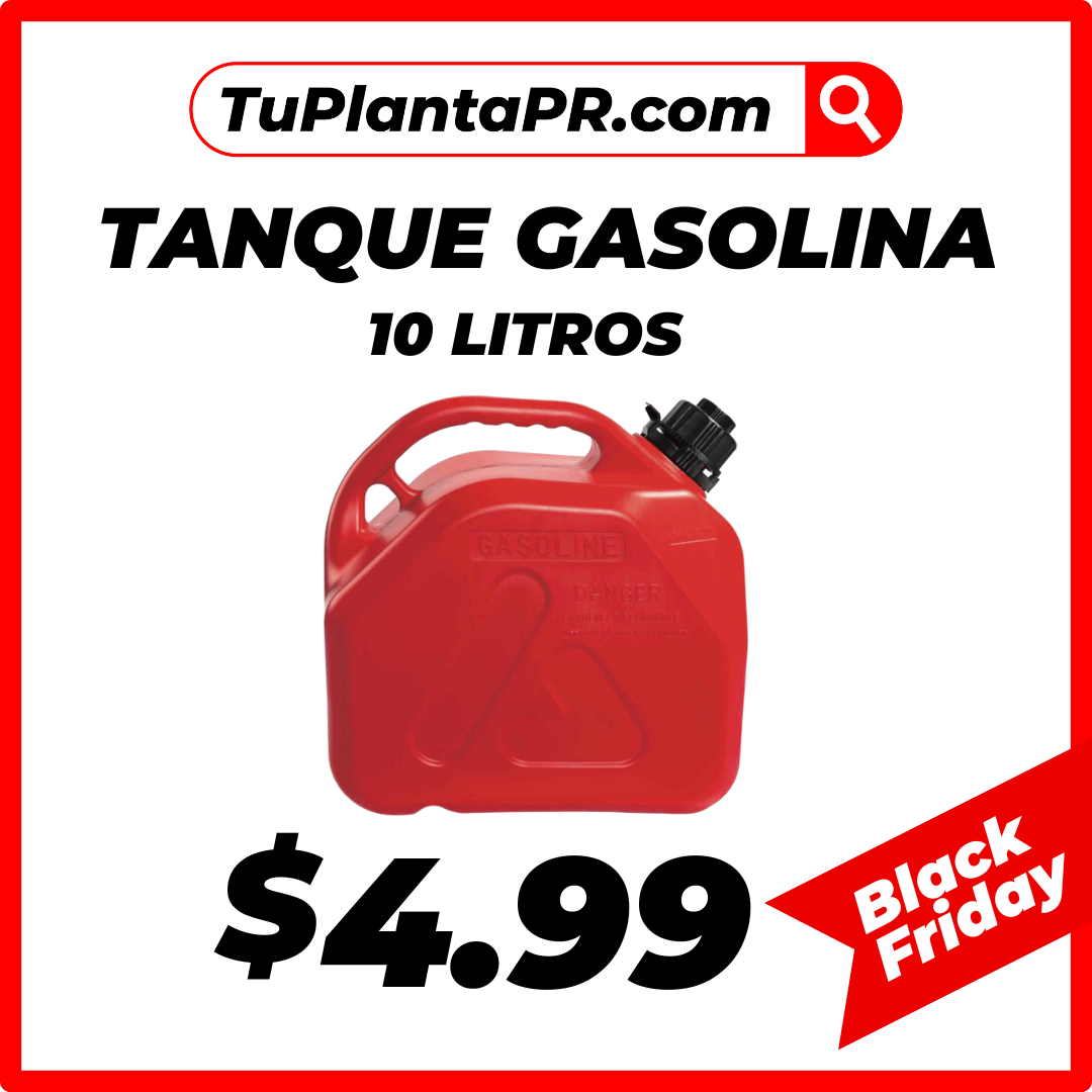 BLACK FRIDAY🔴 |  10 litros Plastic Red Tank