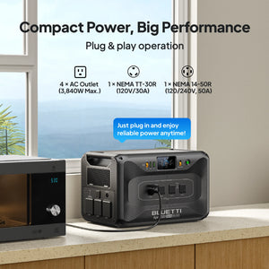 Batería portátil BLUETTI Apex 300 de 3840W y 2764.8Wh disponible en Tu Planta PR