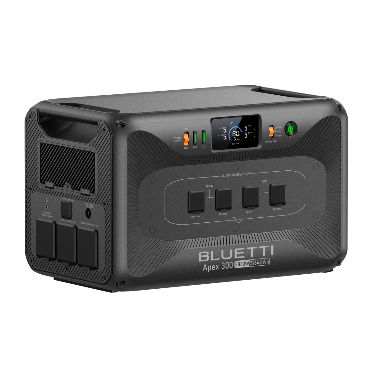 Batería portátil BLUETTI Apex 300 de 3840W y 2764.8Wh disponible en Tu Planta PR