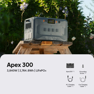 Batería portátil BLUETTI Apex 300 de 3840W y 2764.8Wh disponible en Tu Planta PR