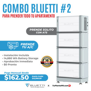 COMBO #2 BLUETTI | PARA PRENDER TODO TU APARTAMENTO CON 14,880 Wh DE ALMACENAMIENTO