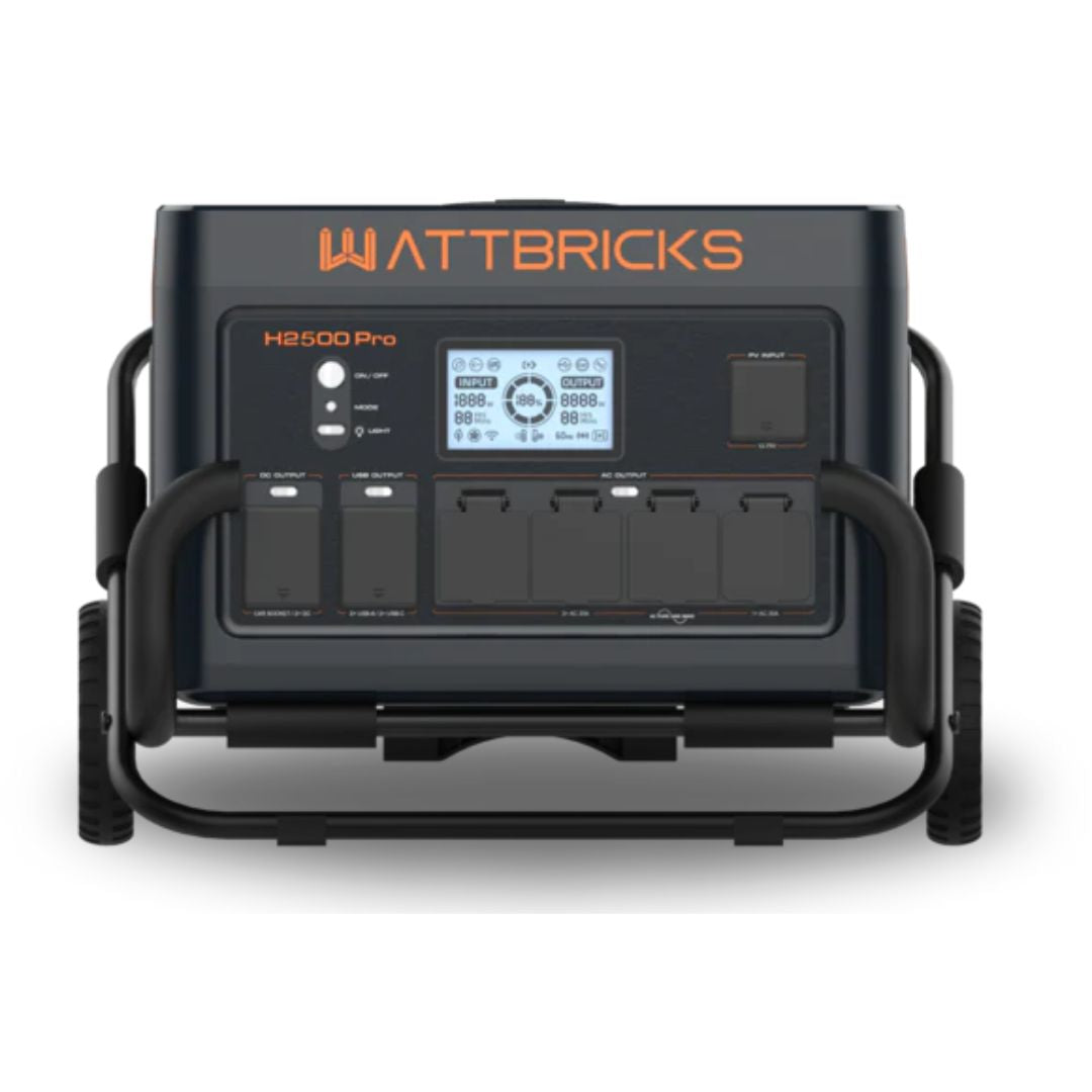 WATTBRICKS H2500PRO | 2048Wh + Placa Solar de 200W