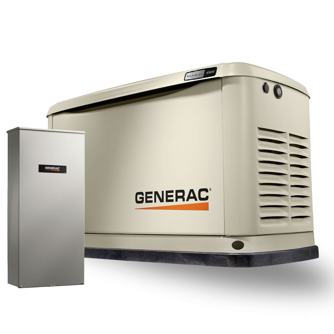 Generador de GAS GENERAC, 10 kW + Tranfer Switch de 16 circuitos + Wi-Fi