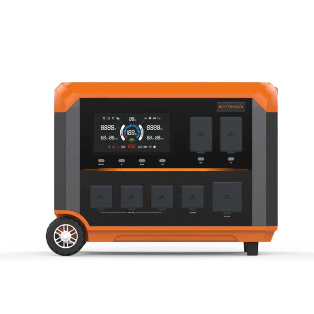 WATTBRICKS  WF3600 | 3072Wh + Placa solar de 400 Watts.