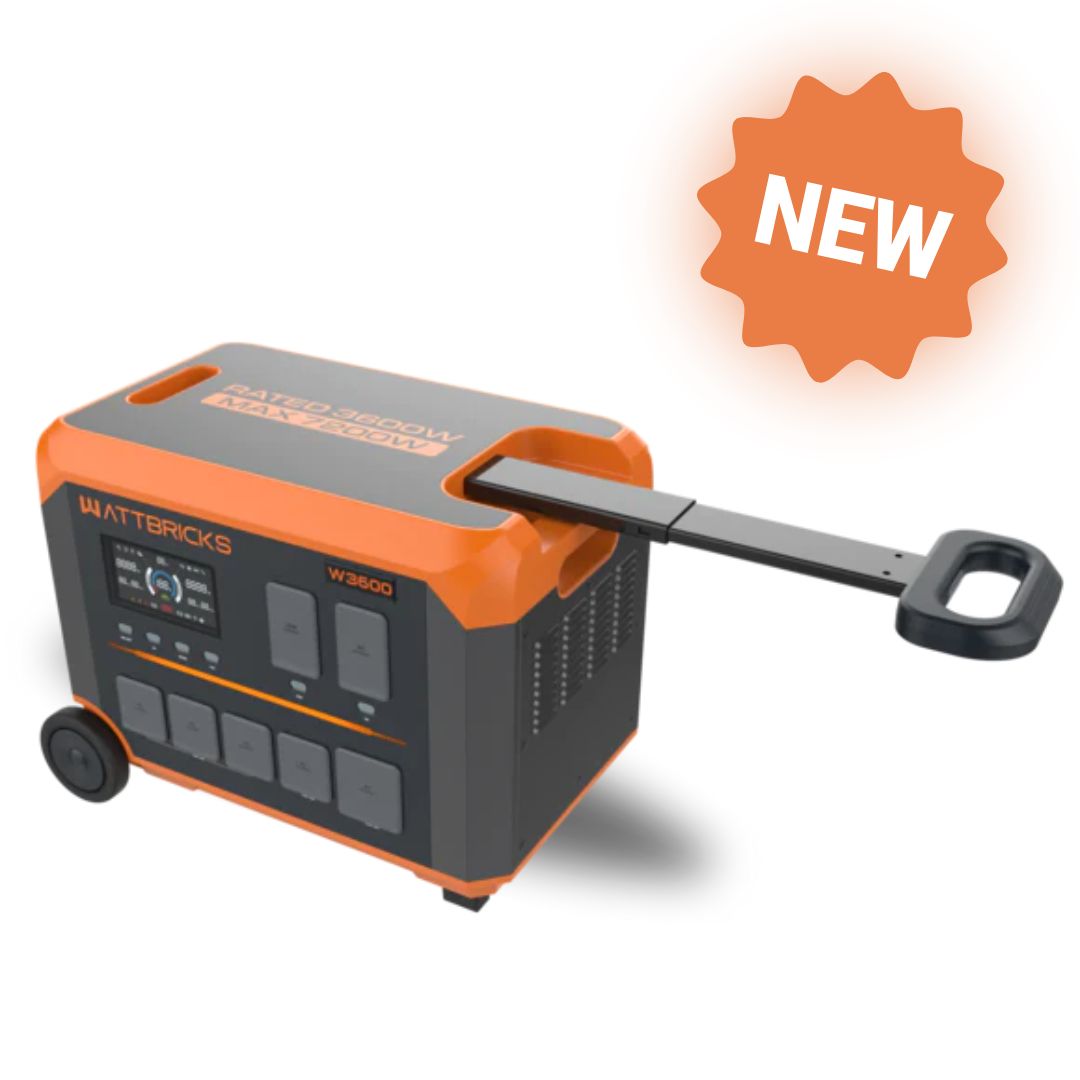 WATTBRICKS  WF3600 | 3072Wh + Placa solar de 400 Watts.