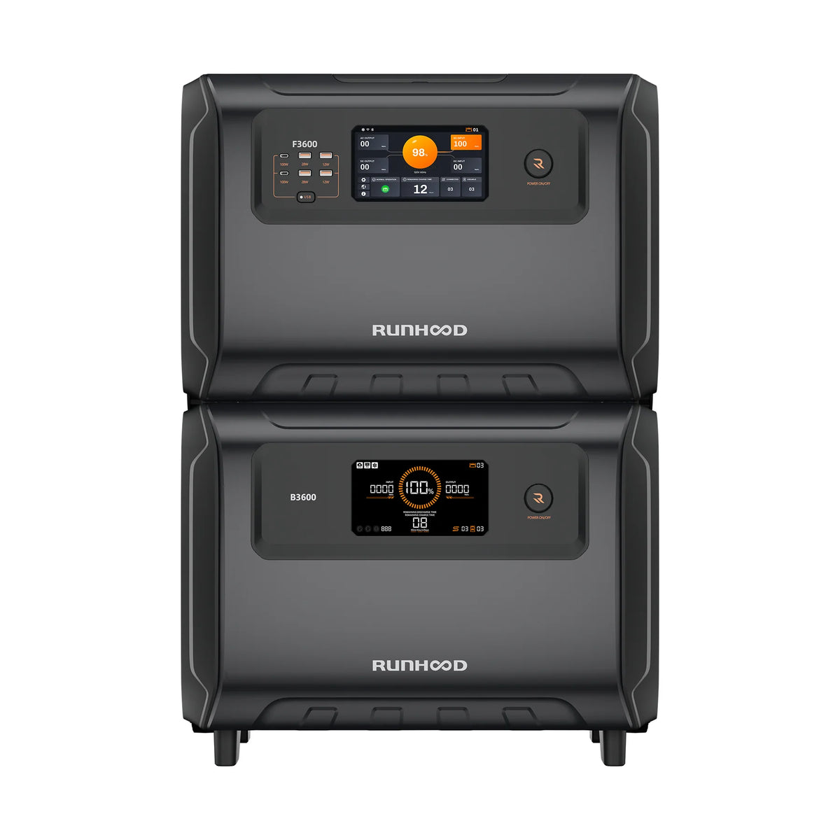 Runhood COMBO F3600 y B3600 | Capacidad 3600Wh, 3600W output, 7200W peak.