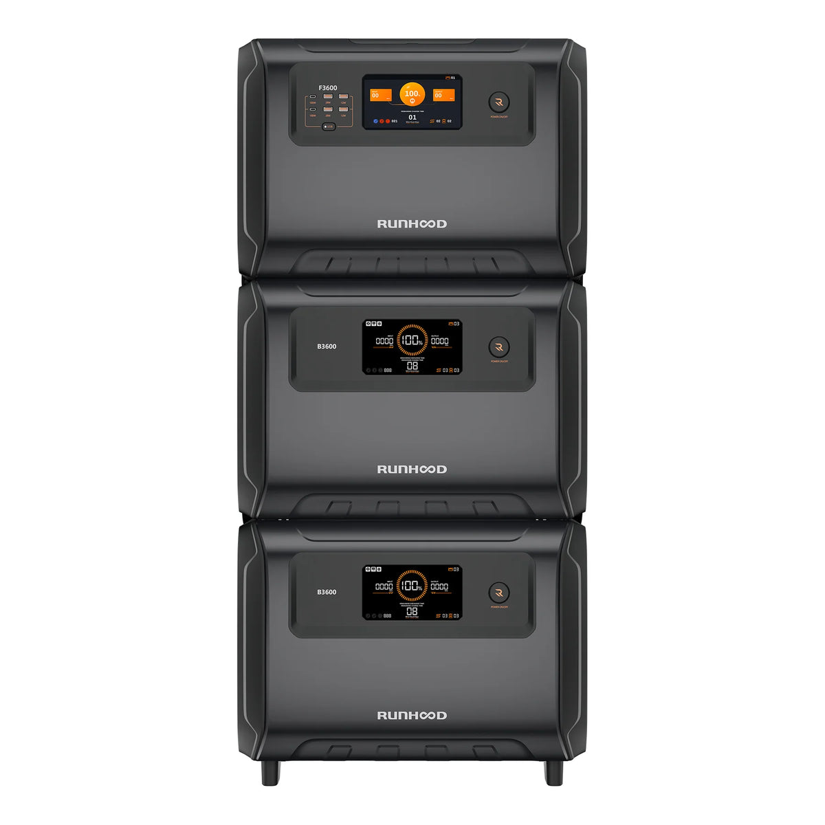 Runhood COMBO F3600 y B3600 | Capacidad 3600Wh, 3600W output, 7200W peak.