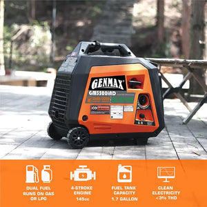 GENMAX GM3500iAD | Inverter | 3500 Watt | Dual Tank