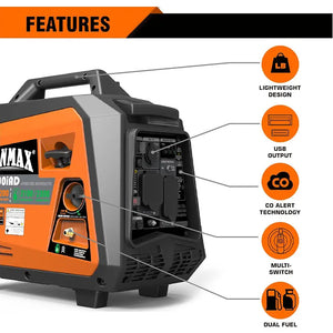 GENMAX GM3500iAD | Inverter | 3500 Watt | Dual Tank