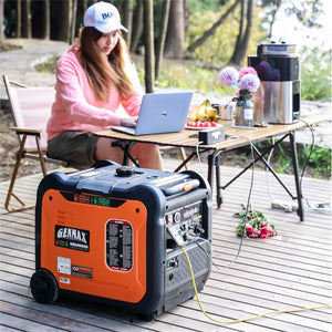 GENMAX 6,000W Super silencioso Dual (Gasolina, gas GLP)