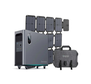 Gendome Home 3000 | 3072Wh/3000W |  Batería solar LiFePO4  + Placa Solar 200 Watts | (Perfecto para apartamentos o condominios)