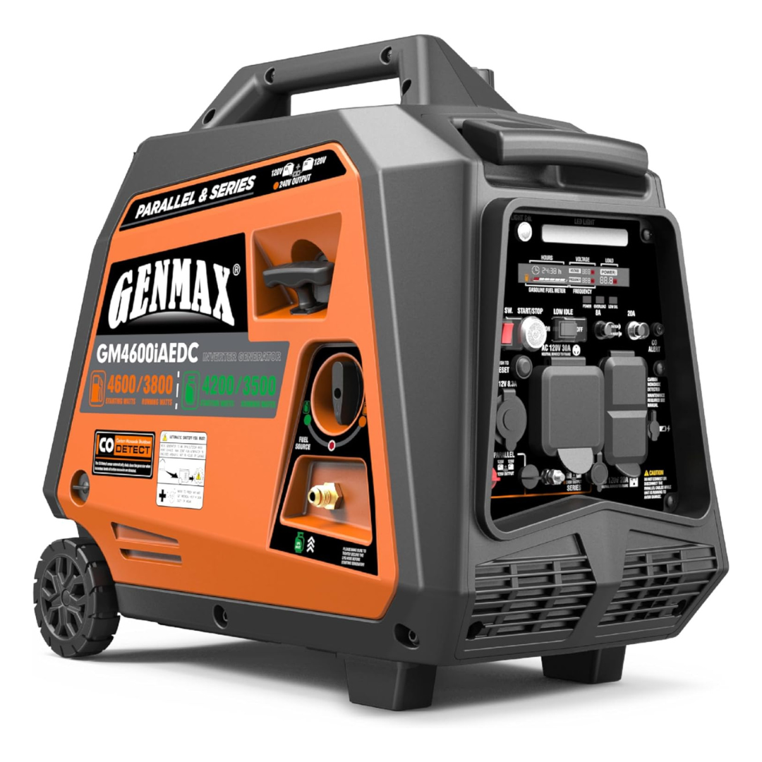 GENMAX GM4600IAEDC DUAL | 4,600 Watts/3,800 Watts de potencia