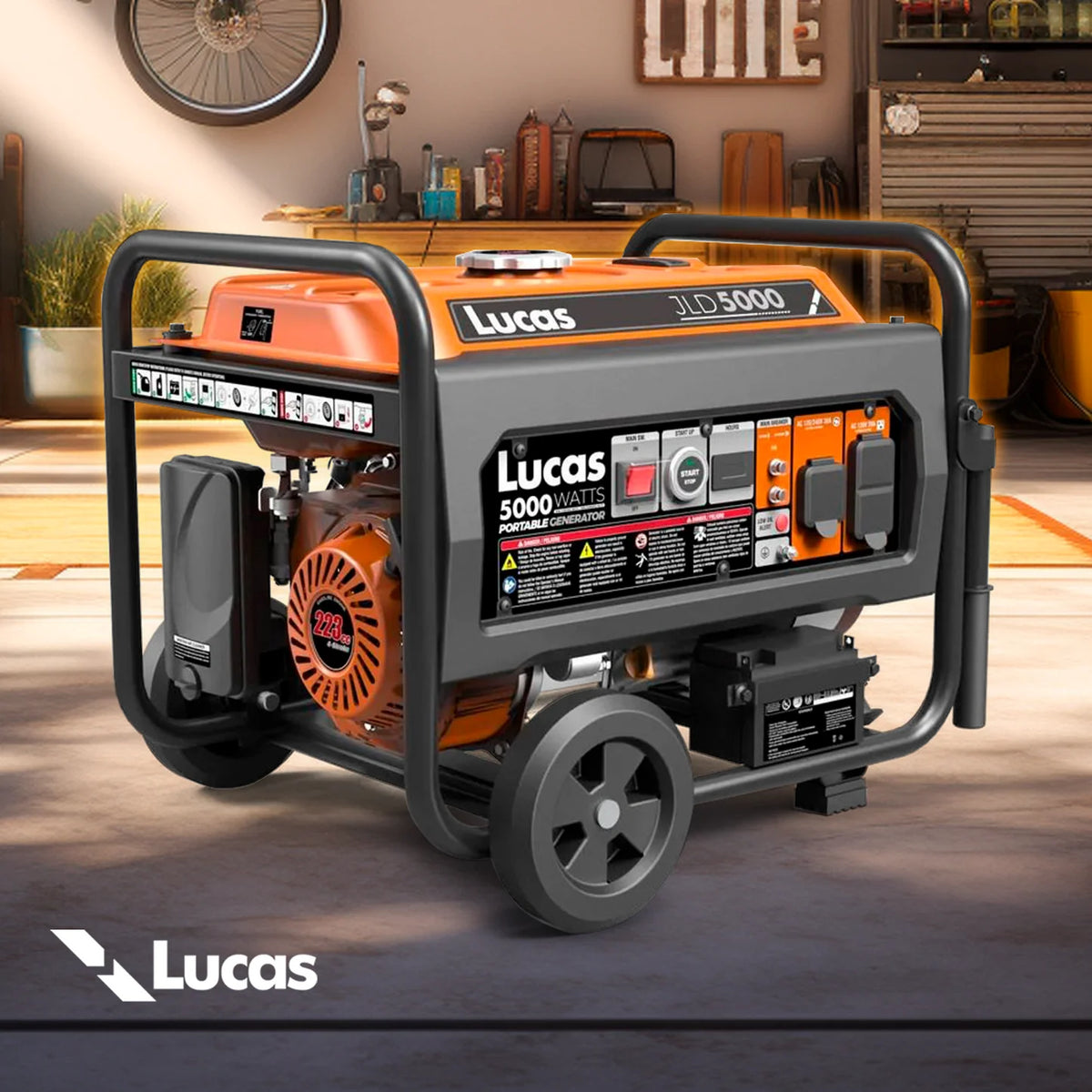 Lucas JLD5000 | 5,000 Watts | 120v / 240v
