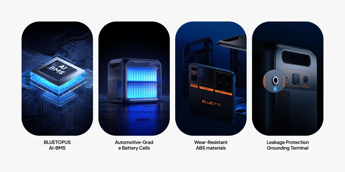 BLUETTI Premium 200 V2 | 2,073.6Wh + Placa de 100 Watts