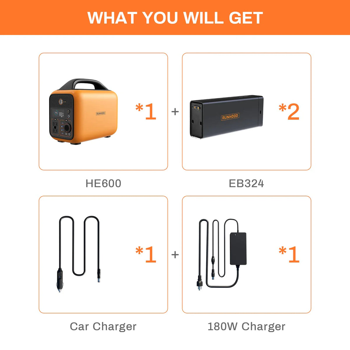 Runhood Rallye 600W | Sistema Portátil + 2 Baterías