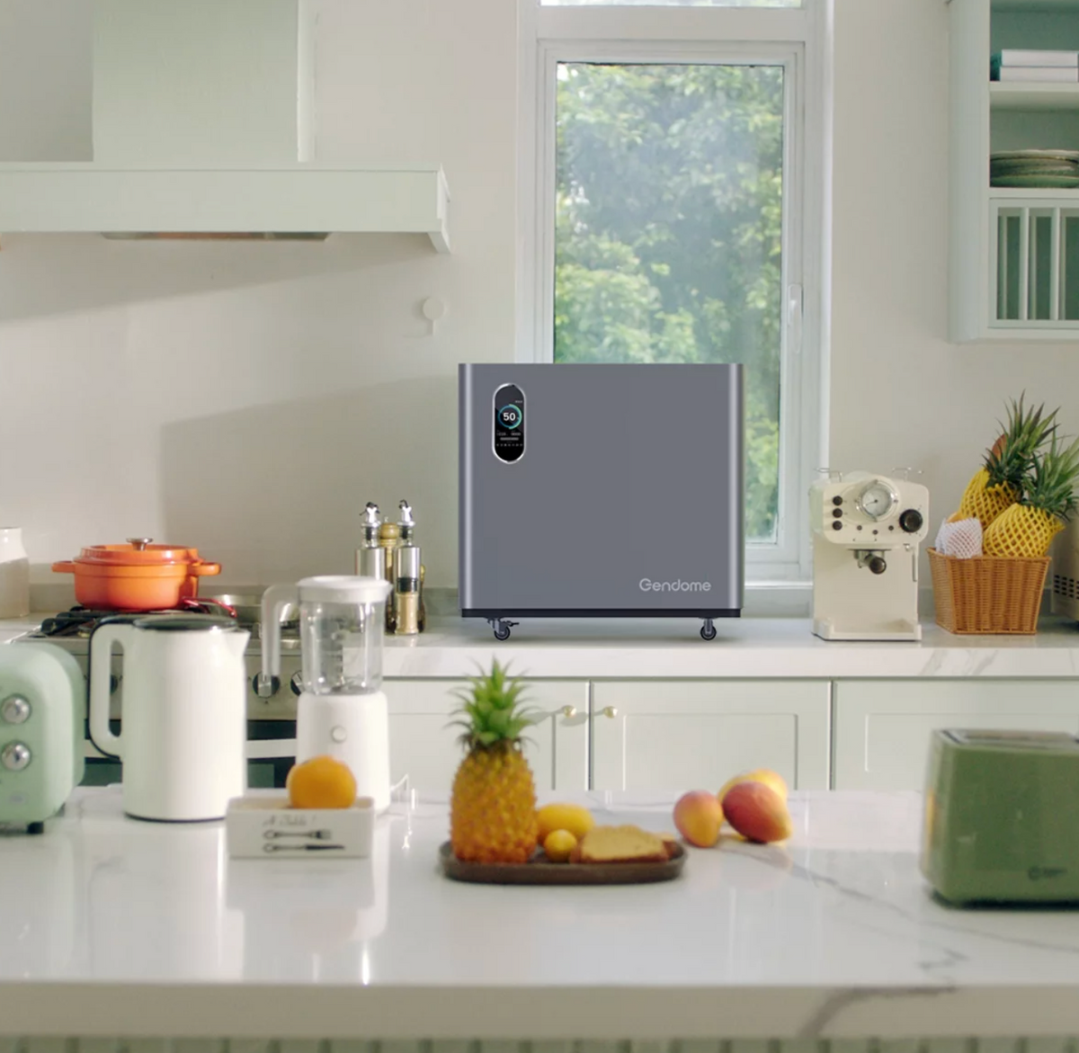 COMBO Gendome Home 3000 | 3,072 Wh / 3,000 W + Placa portátil de 200 Watts + Transfer Manual (Sub Panel) + Instalación*)