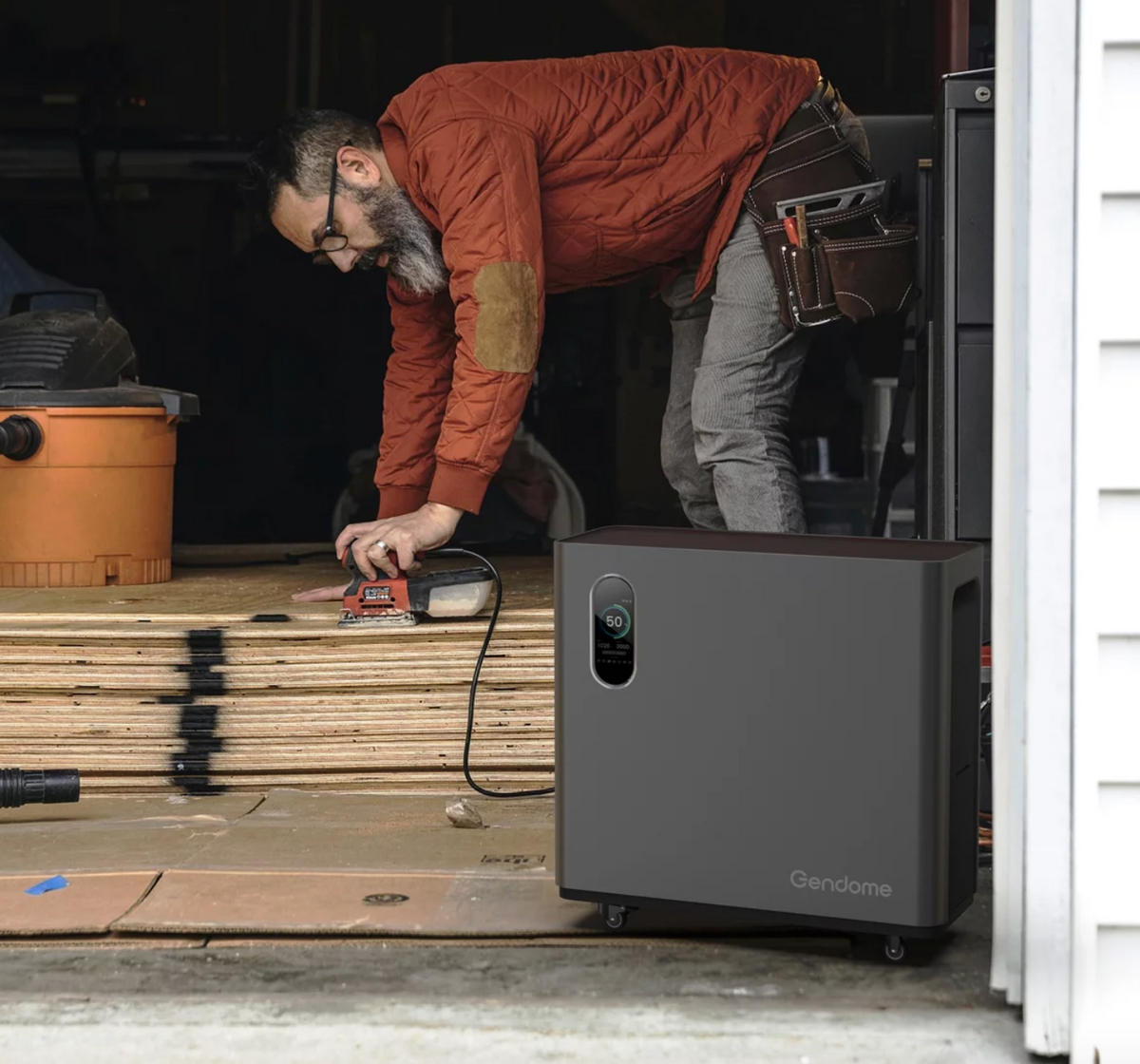 COMBO Gendome Home 3000 | 3,072 Wh / 3,000 W + Placa portátil de 200 Watts + Transfer Manual (Sub Panel) + Instalación*)