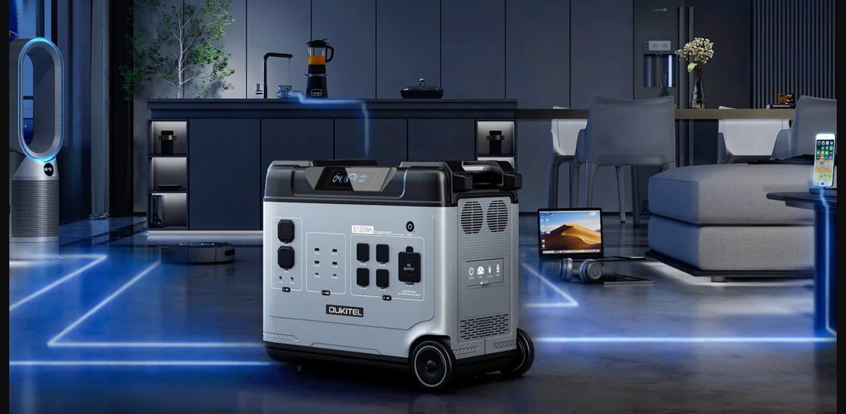 OUKITEL P5000 PRO | 5120Wh / 3600W + Placa Solar 400W.