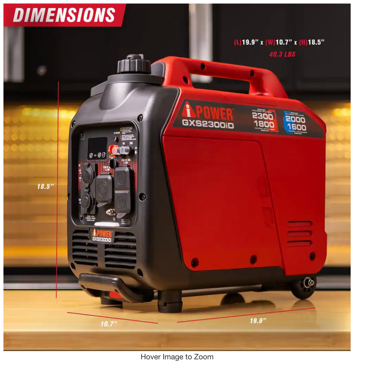 Generador A-IPOWER Dual Fuel Inverter GXS2300iD | 2300 Watt | Prende por YOYO